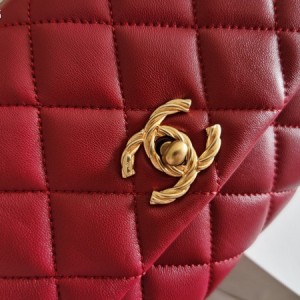 Chanel Flap Bag 25cm Gold Hardware Lambskin Leather Fall/Winter 2020 Collection - Image 5