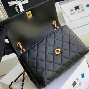 Chanel Flap Bag 25cm Gold Hardware Lambskin Leather Fall/Winter 2020 Collection - Image 6