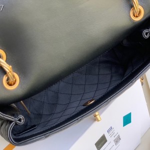 Chanel Flap Bag 25cm Gold Hardware Lambskin Leather Fall/Winter 2020 Collection - Image 8