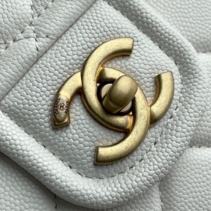 Chanel Flap Bag 30cm Grained Calfskin Leather Gold Hardware Spring/Summer 2021 Collection - Image 6
