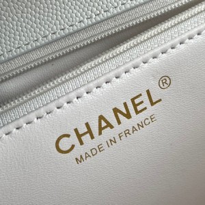 Chanel Flap Bag 30cm Grained Calfskin Leather Gold Hardware Spring/Summer 2021 Collection - Image 9
