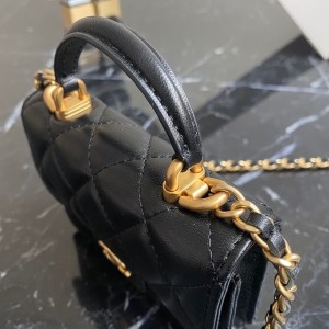 Chanel Flap Coin Purse With Chain 12cm AP68007 Lambskin Leather Gold Hardware Spring/Summer 2022 Collection - Image 4