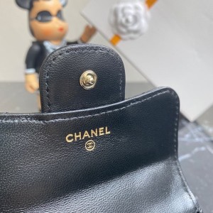 Chanel Flap Coin Purse With Chain 12cm AP68007 Lambskin Leather Gold Hardware Spring/Summer 2022 Collection - Image 8