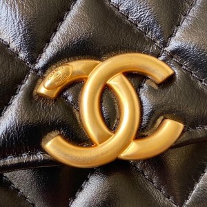 Chanel Flap Coin Purse With Chain Bag 12cm AP2290 Calfskin Leather Gold Hardware Spring/Summer 2022 Collection - Image 4
