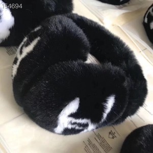 Chanel Fur Earmuffs Ear Warmers - Image 3