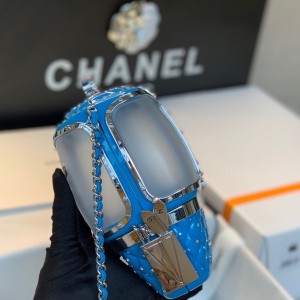 Chanel Gondola Lift Minaudière Bag Plexiglass Evening Bag Silver Hardware Fall/Winter 2019 Collection - Image 5