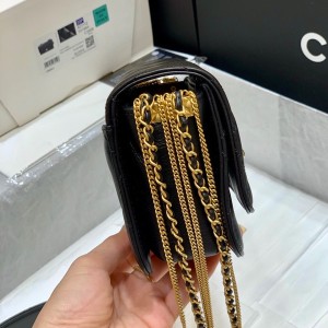 Chanel Jewel Woven Chain Flap Bag 16CM Lambskin Leather Hardware Fall/Winter 2020 Collection - Image 6