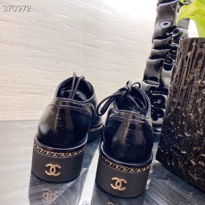 Chanel Lace Up Loafers Lambskin Leather Spring/Summer 2021 Collection - Image 3