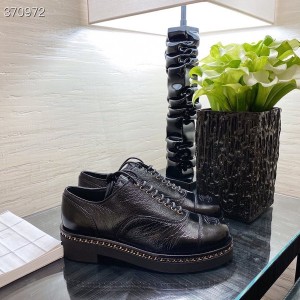 Chanel Lace Up Loafers Lambskin Leather Spring/Summer 2021 Collection - Image 7