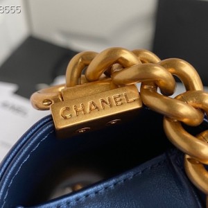 Chanel LeBoy Bag 25cm Lambskin Leather Gold Hardware Fall/Winter 2020 Collection - Image 7