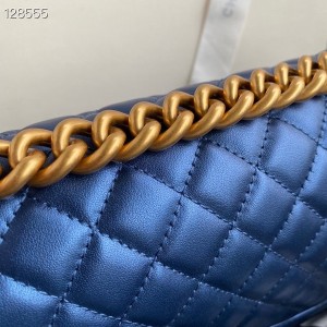 Chanel LeBoy Bag 25cm Lambskin Leather Gold Hardware Fall/Winter 2020 Collection - Image 8