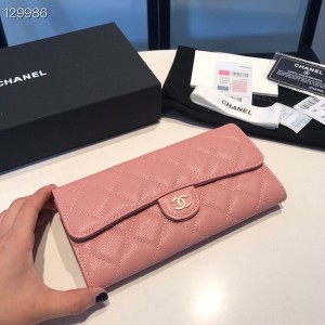 Chanel Long Wallet 19cm Gold Hardware Caviar Leather Fall/Winter 2020 Collection - Image 5