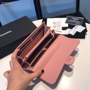 Chanel Long Wallet 19cm Gold Hardware Caviar Leather Fall/Winter 2020 Collection - Image 8