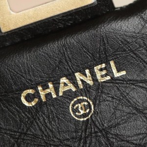 Chanel Mini 2.55 Bag Lambskin Leather Gold Hardware Fall/Winter 2020 Collection - Image 9