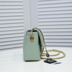 Chanel Mini Flap Bag 20cm AS2855 Grained Calfskin Leather Gold Hardware Spring/Summer 2022 Collection - Image 5