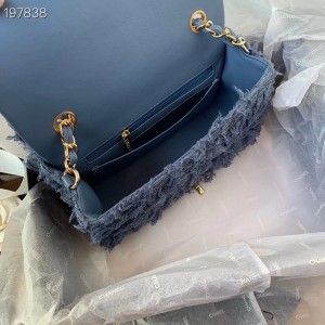 Chanel Mini Flap Bag 20cm Tweed/Lambskin Leather Gold Hardware Cruise 2021 Seasonal Collection - Image 8