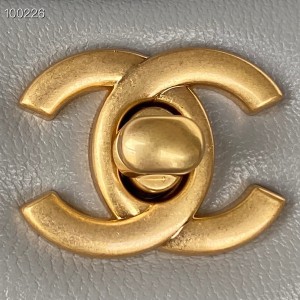 Chanel Mini Flap Bag with Top Handle 20cm AS2431 Lambskin Leather Fall/Winter 2022 Collection - Image 6