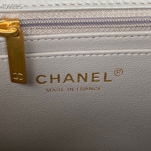 Chanel Mini Flap Bag with Top Handle 20cm AS2431 Lambskin Leather Fall/Winter 2022 Collection - Image 8
