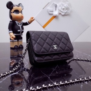 Chanel Mini WOC Bag 15cm A1649 Grained Calfskin Leather Silver Hardware Spring/Summer 2022 Collection - Image 5