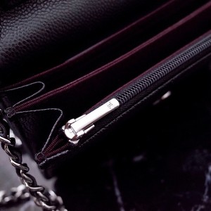 Chanel Mini WOC Bag 15cm A1649 Grained Calfskin Leather Silver Hardware Spring/Summer 2022 Collection - Image 7
