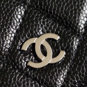 Chanel Mini WOC Bag 15cm Caviar Leather Silver Hardware Fall/Winter 2020 Collection - Image 4