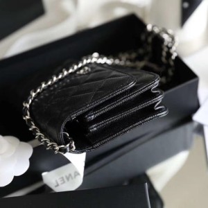 Chanel Mini WOC Bag 15cm Caviar Leather Silver Hardware Fall/Winter 2020 Collection - Image 6