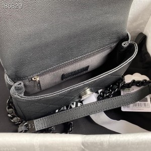 Chanel My Everything Lacquered Logo Flap Bag 20CM AS2302 Caviar Grained Calfskin Leather Lacquer Hardware Cruise 2021 Seasonal Collection - Image 5