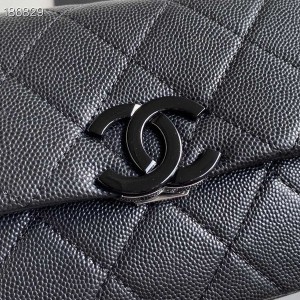 Chanel My Everything Lacquered Logo Flap Bag 20CM AS2302 Caviar Grained Calfskin Leather Lacquer Hardware Cruise 2021 Seasonal Collection - Image 7