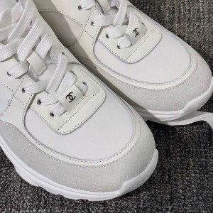 Chanel Nylon Trainer Sneakers Lambskin & Suede Leather Spring/Summer 2020 Collection - Image 3