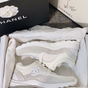 Chanel Nylon Trainer Sneakers Lambskin & Suede Leather Spring/Summer 2020 Collection - Image 4