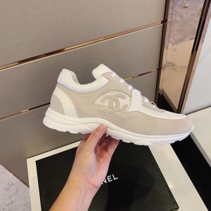 Chanel Nylon Trainer Sneakers Lambskin & Suede Leather Spring/Summer 2020 Collection - Image 5