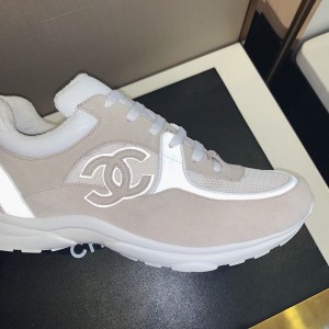 Chanel Nylon Trainer Sneakers Lambskin & Suede Leather Spring/Summer 2020 Collection - Image 8