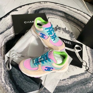 Chanel Nylon Trainer Sneakers Lambskin & Suede Leather Spring/Summer 2020 Collection - Image 8