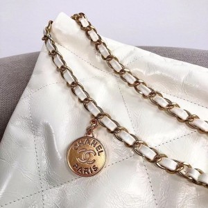 Chanel Plain Tote Bag 50cm AS3262 Calfskin Leather Black Hardware Spring/Summer 2022 Collection - Image 4