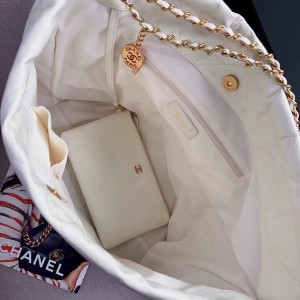 Chanel Plain Tote Bag 50cm AS3262 Calfskin Leather Black Hardware Spring/Summer 2022 Collection - Image 6
