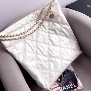 Chanel Plain Tote Bag 50cm AS3262 Calfskin Leather Black Hardware Spring/Summer 2022 Collection - Image 10