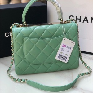 Chanel Quilted Trendy CC Bag 25cm AS92236 Gold Hardware Lambskin Leather Spring/Summer 2022 Collection - Image 2