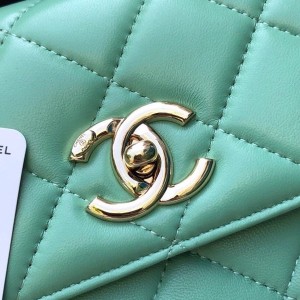 Chanel Quilted Trendy CC Bag 25cm AS92236 Gold Hardware Lambskin Leather Spring/Summer 2022 Collection - Image 4