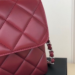 Chanel Quilted Trendy CC Bag 25cm AS92236 Silver Hardware Lambskin Leather Spring/Summer 2022 Collection - Image 5