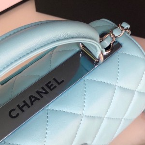 Chanel Quilted Trendy CC Bag 25cm AS92236 Silver Hardware Lambskin Leather Spring/Summer 2022 Collection - Image 6