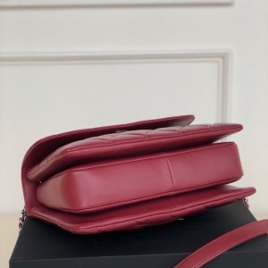 Chanel Quilted Trendy CC Bag 25cm AS92236 Silver Hardware Lambskin Leather Spring/Summer 2022 Collection - Image 7