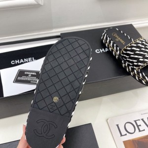 Chanel Rope Chanel Embellished Sandals Tweed/Calfskin Leather Spring/Summer 2022 Collection - Image 6