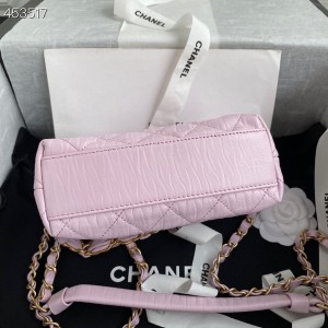 Chanel Small CC Wrapped Strap Bag 20cm Crumpled Lambskin Leather Gold Hardware Spring/Summer 2021 Collection - Image 5