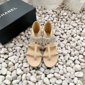 Chanel Strappy Gladiator Bow Embellished Sandals Calfskin Leather Spring/Summer 2020 Collection - Image 4