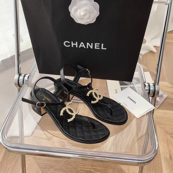 Chanel Thong Sandals Lambskin Leather Spring/Summer 2021 Collection Size