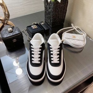 Chanel Trainer Sneakers Canvas/Lambskin Leather Spring/Summer 2021 Collection - Image 4