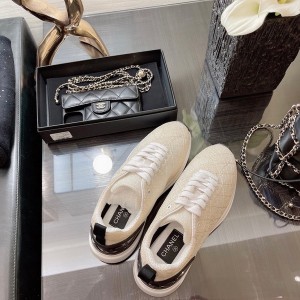 Chanel Trainer Sneakers Mesh/Lambskin Leather Spring/Sumer 2021 Collection - Image 4