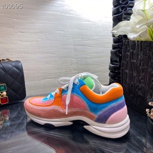 Chanel Trainer Sneakers Suede and Felt Fabric Spring/Summer 2021 Collection - Image 3