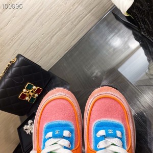 Chanel Trainer Sneakers Suede and Felt Fabric Spring/Summer 2021 Collection - Image 4