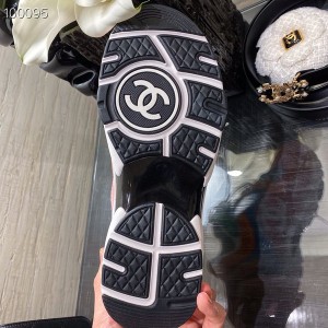 Chanel Trainer Sneakers Suede and Felt Fabric Spring/Summer 2021 Collection - Image 8